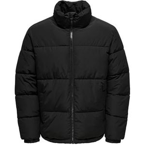 ONLY & SONS ONSMELVIN Life LF Puffer Jacket OTW VD gewatteerde jas, zwart, XXL, zwart, XXL