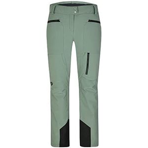 Ziener Tippa Skibroek voor dames, snowboardbroek, ademend, waterdicht, PFC-vrij, groen modder, maat 34