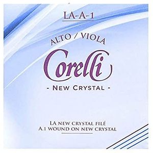 Corelli altvioolsnaren Crystal A staal/aluminium. omwonden met kogeleinde Forte 731FB