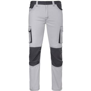 VELILLA 103031S broek stretch bicolor wit grijs maat 54, Wit en grijs., 54 NL