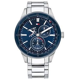 Tommy Hilfiger Heren analoog quartz horloge met roestvrijstalen band 1791640