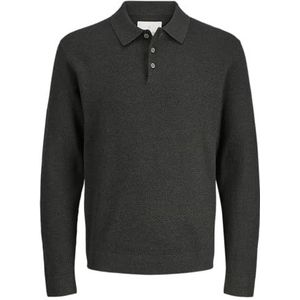 JACK & JONES Jprcccooper Knit Polo Ls, turf, XXL