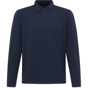 MUSTANG - Shirt met Lange Mouwen - Navy - Casual - Regular Fit