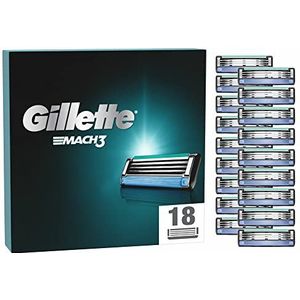 Gillette Mach3 scheermesjes voor mannen, 18 reservemesjes