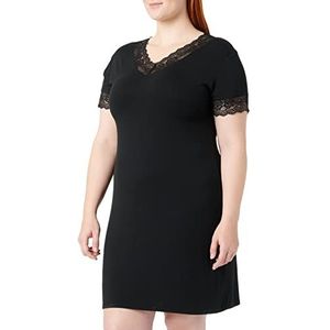 CCDK Copenhagen CCDK nachtjurk voor dames in een comfortabele bamboe-kwaliteit, Black Nightgown, XXL