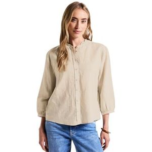 Street One - Linnen Blouse - Beige - Dames
