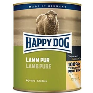 Happy Dog Vlees blikjes lam Pur, 800 g, verpakking van 6 (6 x 800 g)