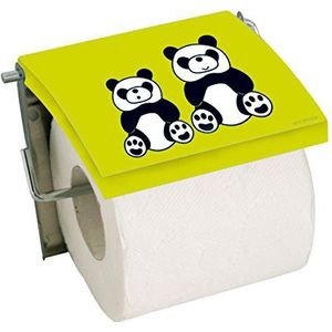 MSV Panda Tissue-Toilet ROLL Houder, Groen/Zwart/Wit