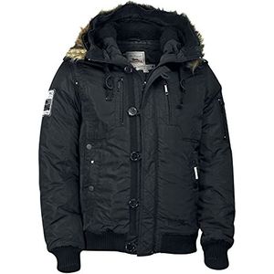 Lonsdale London JARRETH, 113192, jas met capuchon voor heren, zwart, maat XXXL