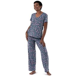 Fruit of the Loom Dames Pyjama Set, Bloemen, L