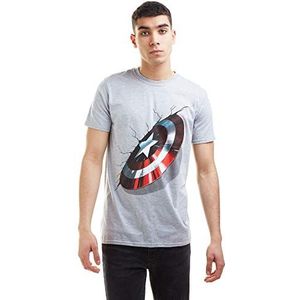 Marvel T-shirt voor heren, Grijze Hei, S