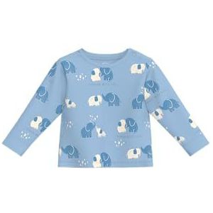 T-shirt - Rood - Jersey - Geribbelde Kraag - Lange Mouw