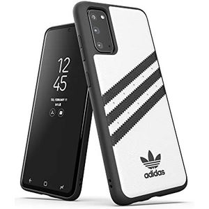 Adidas Originals Designed voor Samsung Galaxy S20 hoes DRI strepen beschermhoes - wit en zwart