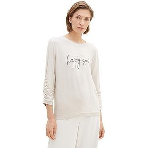 TOM TAILOR T-shirt voor dames, 32398 - Clouds Grey Melange, XXS