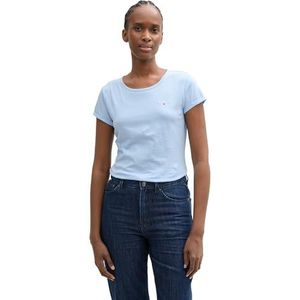 TOM TAILOR Denim T-shirt voor dames, 35809 - Dusty Sky Blue, XL