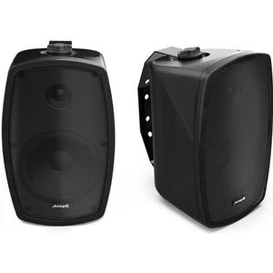 Audibax Ambient 5 Altavoces installatie 100V of 8 OHm 5"" 2 Vías Con Soporte Pareja. Negro
