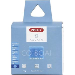 Zolux ZO-330251 filter voor pomp Corner 80 Al schuim, blauw, fijn, 1 stuk