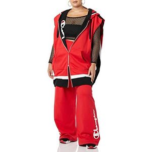 Champion Oversized reverse weave vest capuchontrui, rood/ebbenhout/wit-510515, L/XXL