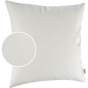 Kussensloop Kunstleer Sierkussen Sofakussen Lederen Kussenslopen Kussen KUMO Wit 40x40cm zonder vulling