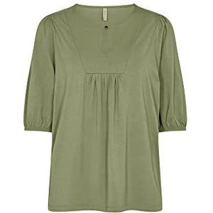 SOYACONCEPT Dames SC-MARICA 206 Casual 3/4 Sleeve Blouse, Oil Green, S