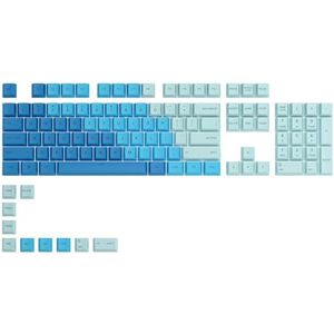 Glorious Gaming 115x GPBT-toetsen - kersenhouten profiel, superduurzaam PBT-kunststof, opvallende esthetiek, superieur geluid, origineel lettertype, Amerikaanse US-indeling - Ocean