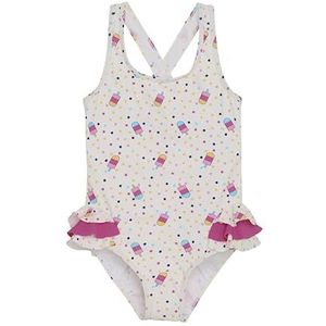 CareTec meisjes badpak W. applicatie, Marshmallow White, 128