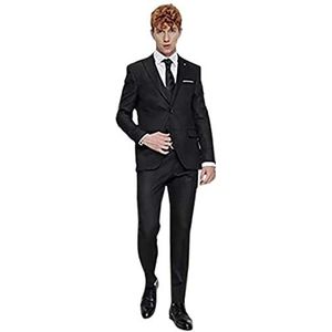 Bonamaison Men's TRMRVN100374 Business Suit Pants Set, Zwart, 52