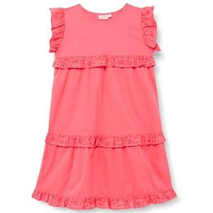 Noa Noa miniature Mini Music Jersey voor meisjes, korte mouwen, knielengte, roze (porcelain rose), 4 Jaren