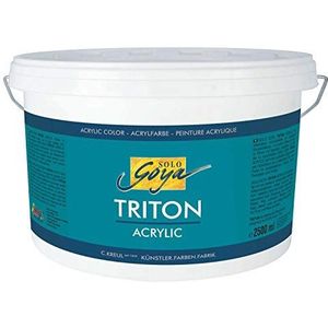 KREUL 17217 - Solo Goya Triton 2.500 ml acrylverf emmer Wit Sneldrogend met een mat uiterlijk Studiekwaliteit Verf op waterbasis, veelzijdig, dekkend en zuinig