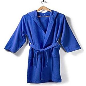 Caleffi 1002515 microbadstof badjas met capuchon, groot/XL, blauw