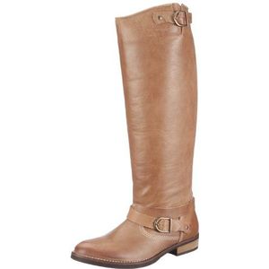 Pieces Soy Shop Leren Boot - Hennep Zand, Dames Laarzen, Beige Hennep Zand C 174001, 37 EU