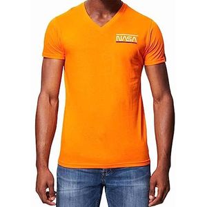 Nasa T-shirt voor heren, Oranje, S