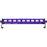 Ibiza - LED-UVBAR - UV-effect bar met 9 LED's van elk 3 W, blacklight - Zwart