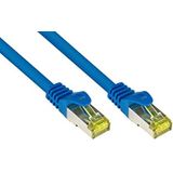 Good Connections Cat.5e Ethernet-LAN-patchkabel snagless RNS, SF/UTP, 100 MHz; Gigabit-compatibel (10/100/1000 Base-T Ethernet-netwerken) voor patchpaneel, switch, router, modem blauw 0,25 m