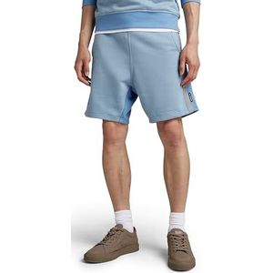 G-STAR RAW Men's Tape CLR Block Sweatshorts Shorts, meerdere kleuren (Lake/deep Wave C988-D837), XS, Meerdere kleuren (Lake/Deep Wave C988-d837), XS