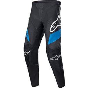 Alpinestars Unisex's Racer Broek, Zwart/Helder Blauw, Klein
