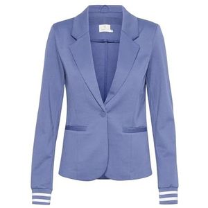 KAFFE Blazer Single Breasted Notch Lapel Slim Fit Rib Knit Cuffs, Blauwe indigo/witte strepen, XS