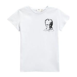 Koton T-shirt voor meisjes, bedrukt met korte mouwen, ronde hals, katoen, wit (000), 6-7 Jaar