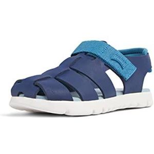 Camper Oruga K800242 T-Strap sandalen voor jongens, Blauw 020, 38 EU