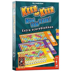 999 Games - Keer op Keer Scoreblok 3 stuks Level 2, 3 en 4 Dobbelspel - vanaf 8 jaar - Een van de beste spellen van 2018 - Inka & Markus Brand - Roll and write - voor 1 tot 6 spelers - 999-KEE02