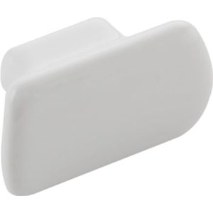 Furnipart Meubelknop Vanilla breedte 49,5mm LA 16mm - keramische meubelknop - knop voor kast en commode, keramiek wit