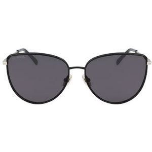 Lacoste Dames L230S zonnebril, mat zwart, Eén maat