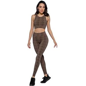 HEART and SOUL Donna dameslegging - Houndstooth sportbeenkappen, zwart, M