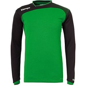 Kempa Emotion shirt met lange mouwen groen/zwart, XL