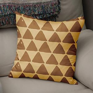 BonaMaison Decoratieve Kussensloop, Bruine tinten Kussenhoezen Bank, Zitkussen, Decoratieve Kussenhoesjes, Kussensloop; Sofa, Slaapkamer, Kantoor, Auto 50x50 Cm - Ontworpen en vervaardigd in Turkije