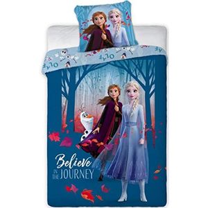 Disney Frozen Believe - Dekbedovertrek - Eenpersoons - 140 x 200 cm - 100% katoen