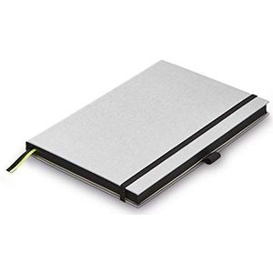 LAMY Papier hardcover A5 notitieboek 810 – formaat DIN A5 (145 x 210 mm) in zwart met Lamy-liniatuur, 192 pagina's en elastische sluitband