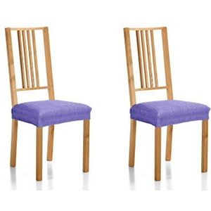 Martina Home Emilia Pack Stoelbekledingset voor stoel, stof 24x30x6 cm Paars