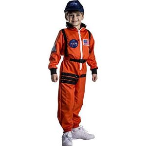 Dress Up America Astronaut Kostuum Voor Kinderen – NASA Oranje Ruimtepak Voor Jongens En Meisjes