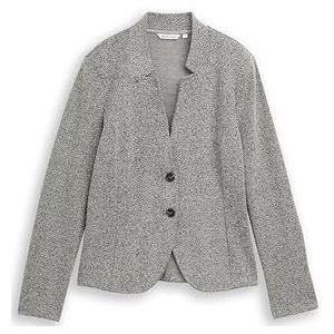 TOM TAILOR 1048829 blazer voor dames, 36596 - Grey Heringbone Boucle, XL